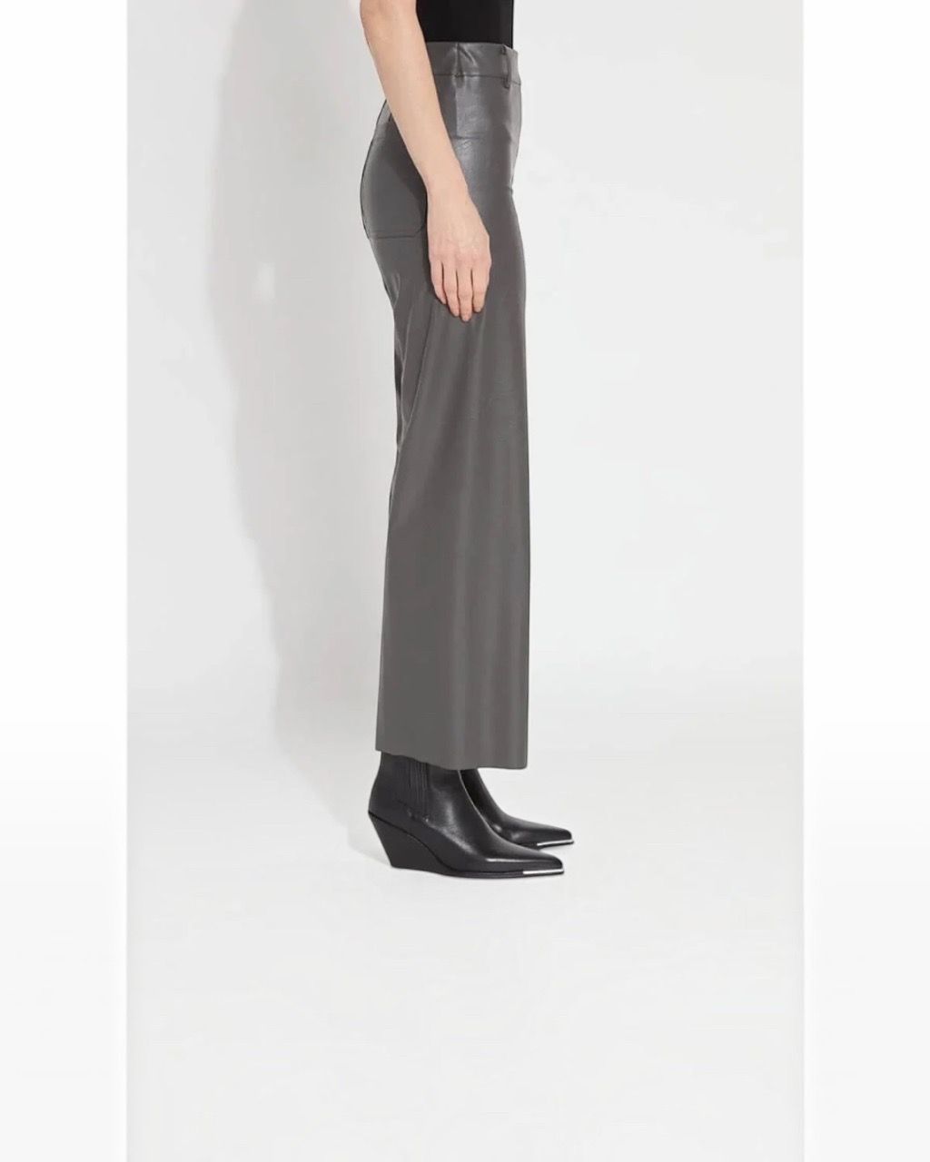 LYSSE faux leather pants Sz M - photo 3