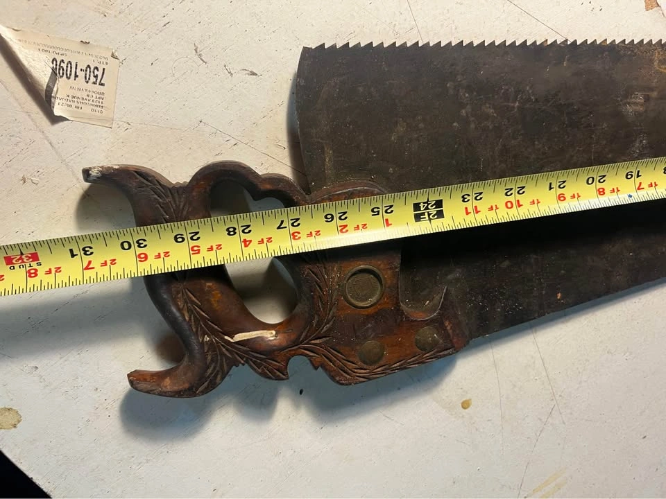 H.Disston & Sons 24” Hand Saw 1887 Phila - photo 5