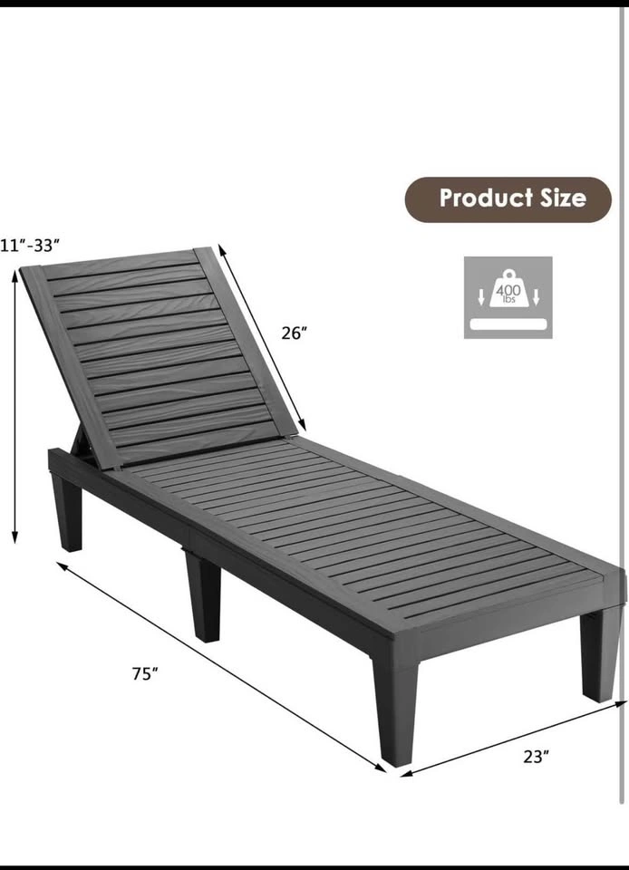 Adjustable Outdoor Lounge Chair - photo 5