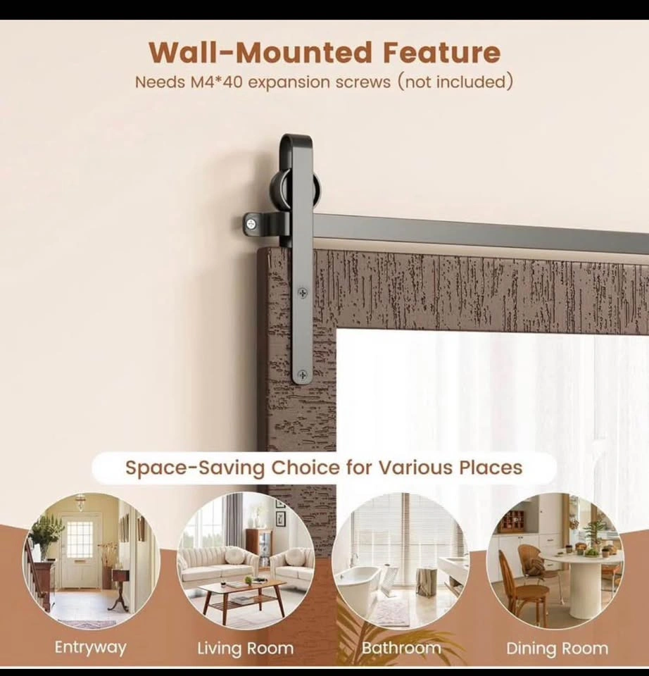 Rustic Barn Door Wall Mirror - photo 4
