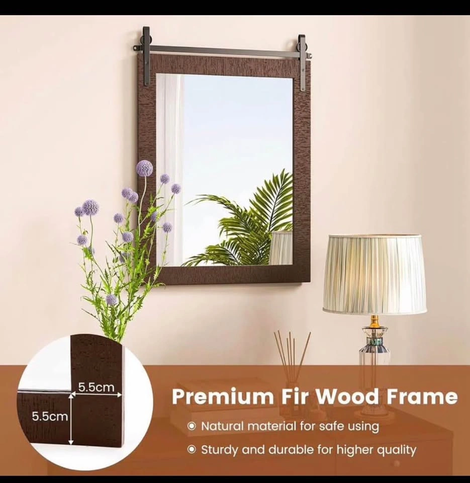 Rustic Barn Door Wall Mirror - photo 5