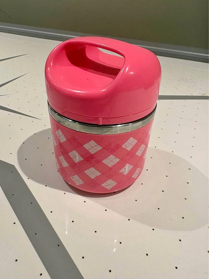 Pink Insulated Food / Lunch Container with Handle – $5