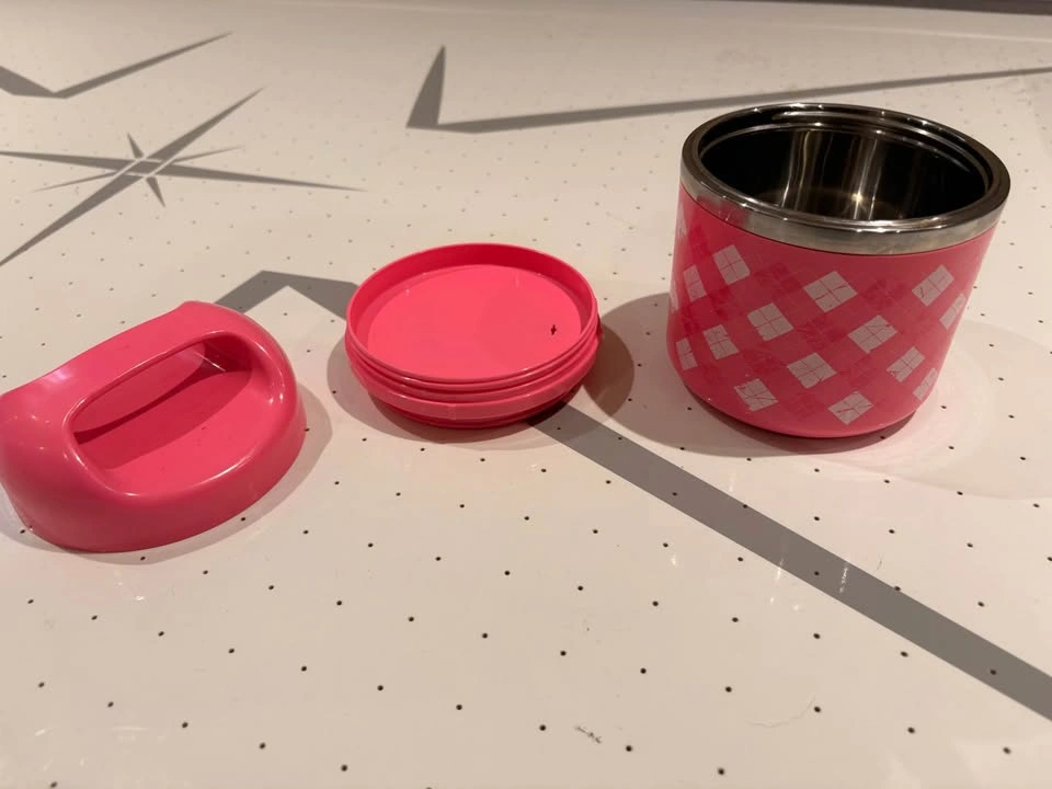 Pink Insulated Food / Lunch Container with Handle – $5 - photo 2