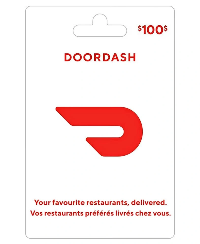 $100 Door Dash Gift Cards