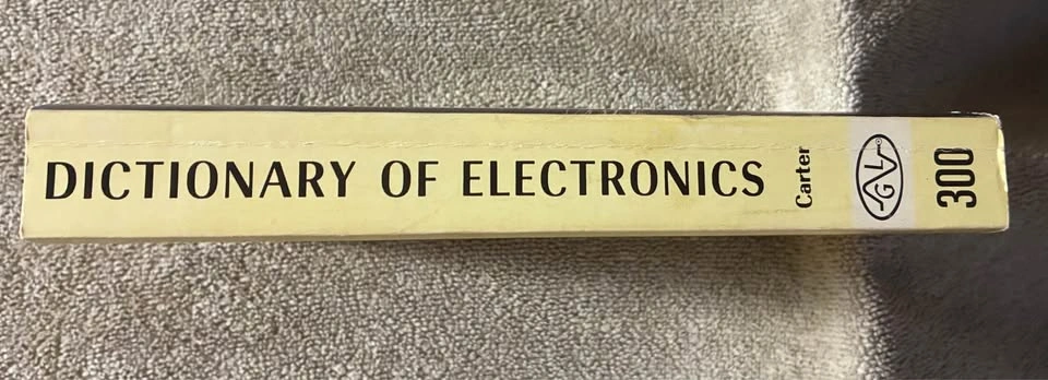 Vintage 1970s Dictionary of Electronics Book - Harley Carter - photo 4