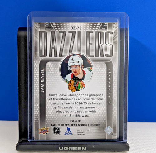 Sam Rinzel Rookie Dazzlers Blue Seth Jones /100 Logan Cooley Out - photo 3