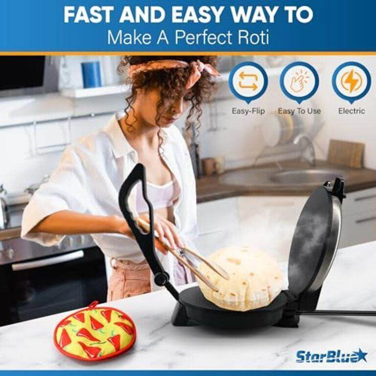 Brand new 10inch Roti Maker by StarBlue with Roti Warmer - photo 3