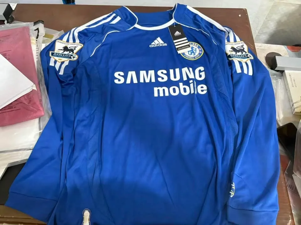 Chelsea FC Drogba #11 Long Sleeve Home Jersey size L - photo 2