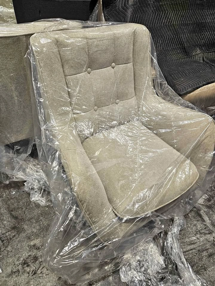 2 Grey Accent Chairs