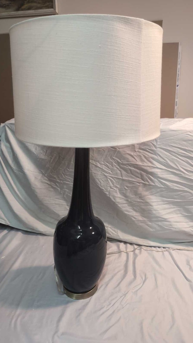 Blue table lamp