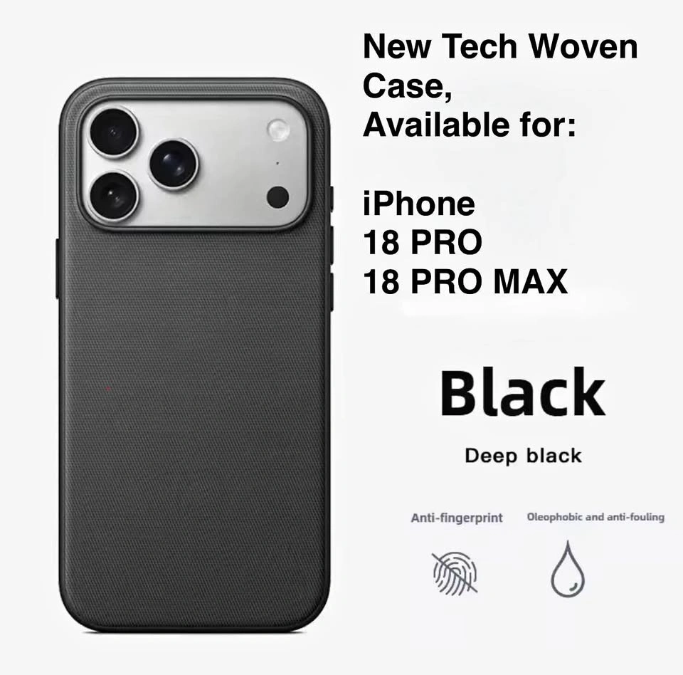 iPhone 18 PRO and 18 PRO MAX Case Back Cover - black