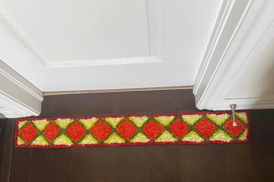 Slim 3 feet long Rangoli Mat image indicator(2)