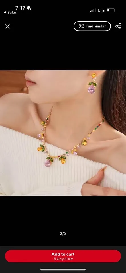 Multicoloured Zircon Jewelry Set image indicator(2)