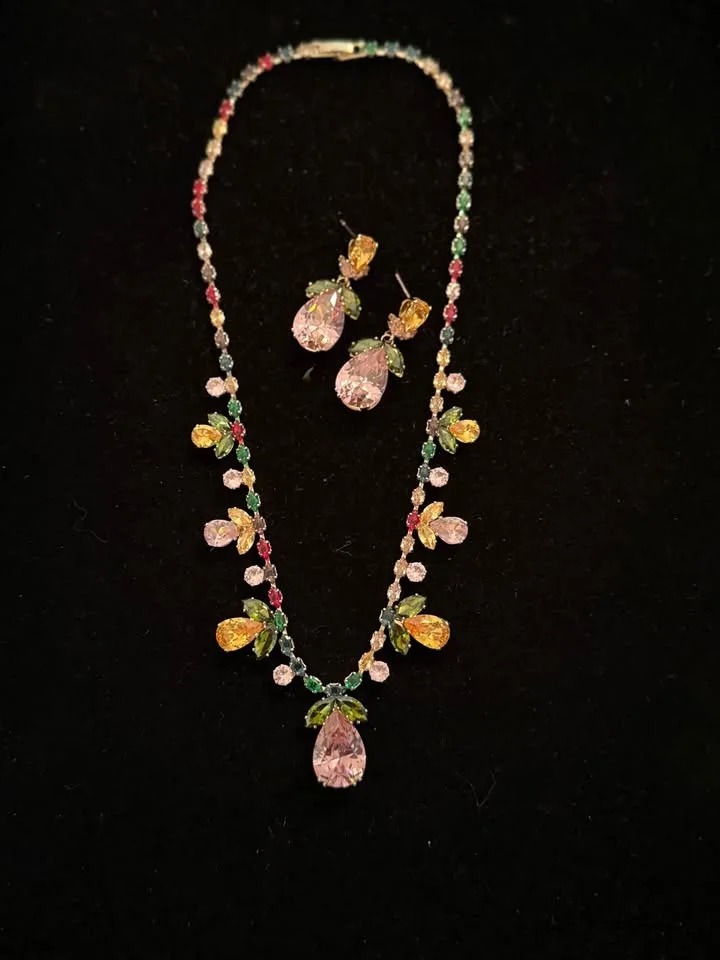 Multicoloured Zircon Jewelry Set image indicator(4)