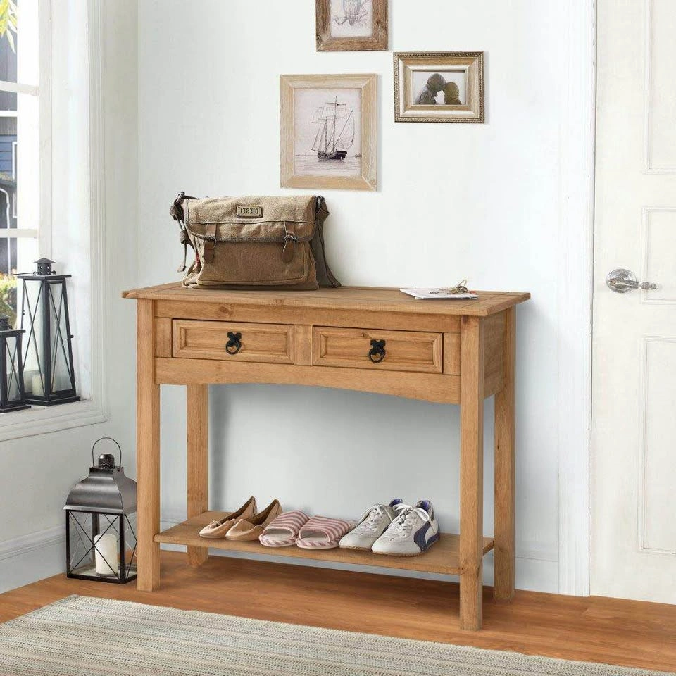 BN- Pinewood Console Table with 2 Drawers - photo 2