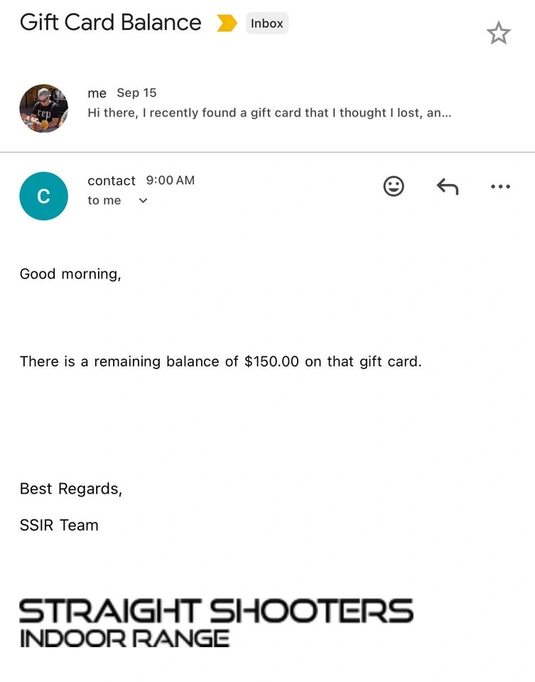 Straight Shooters Indoor Range Gift Card - photo 2
