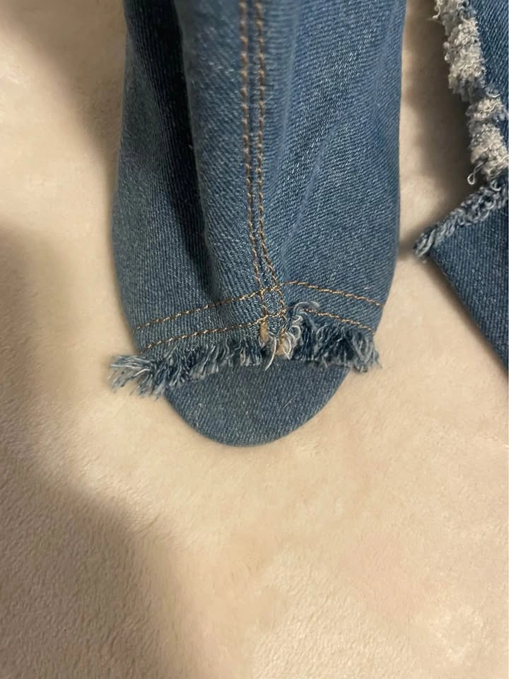 Women’s denim knee-high 5 inch heels - photo 5