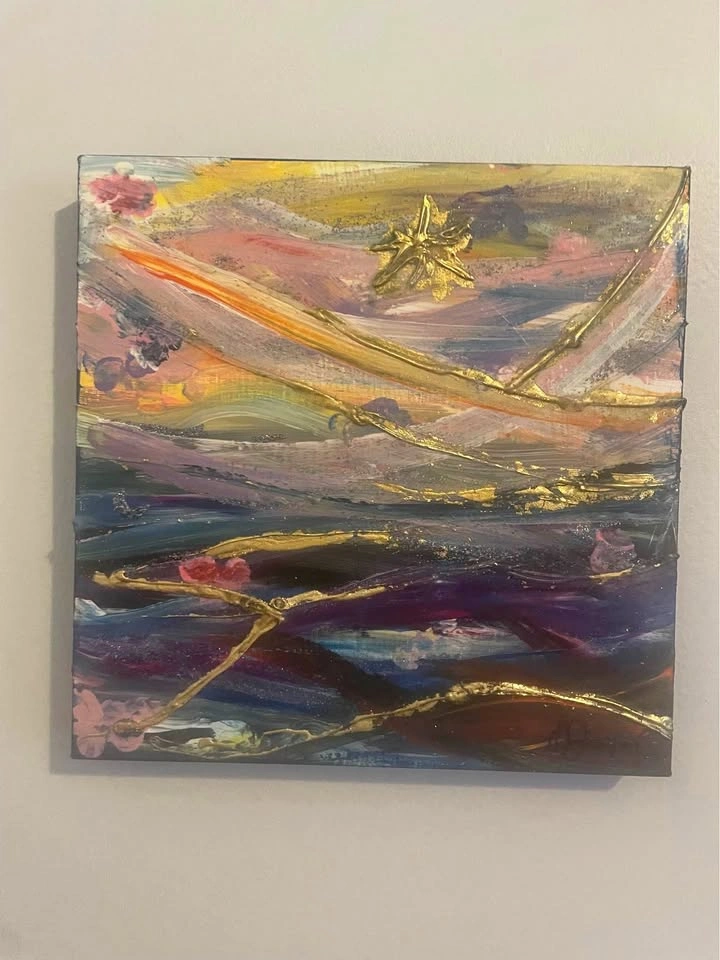 11 x 11 acrylic painting