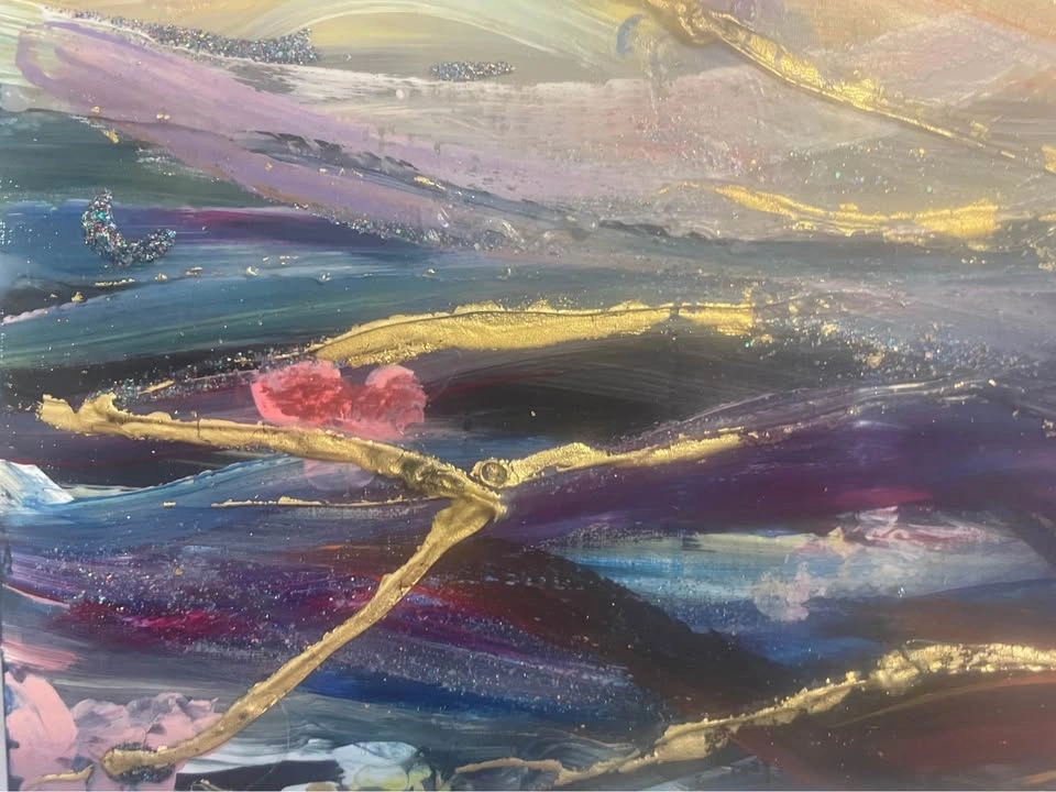 11 x 11 acrylic painting - photo 2