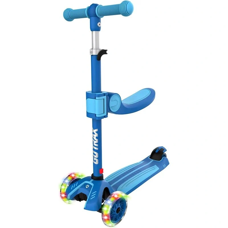 Gotrax KS3 3-Wheel Kids Scooter with Seat – LED Light-Up Wheels