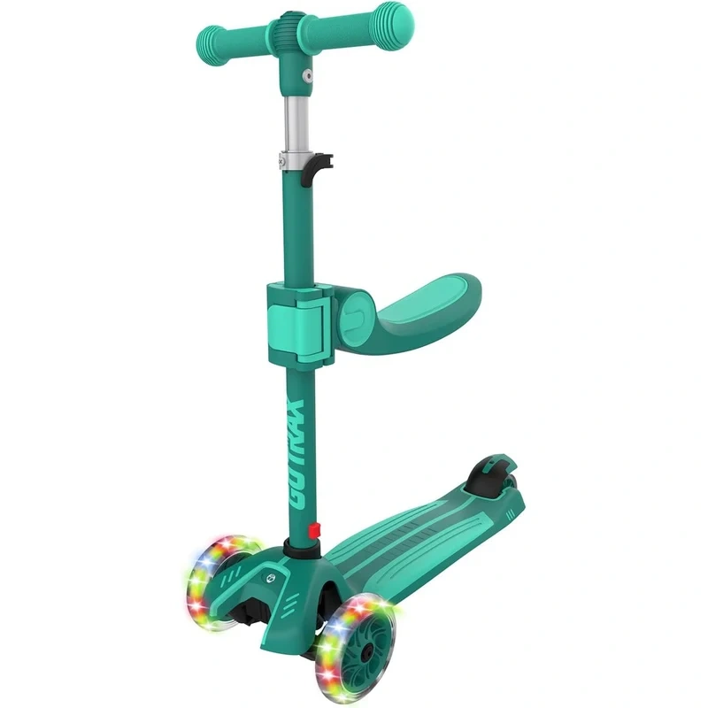 Gotrax KS3 3-Wheel Kids Scooter with Seat – LED Light-Up Wheels - photo 2