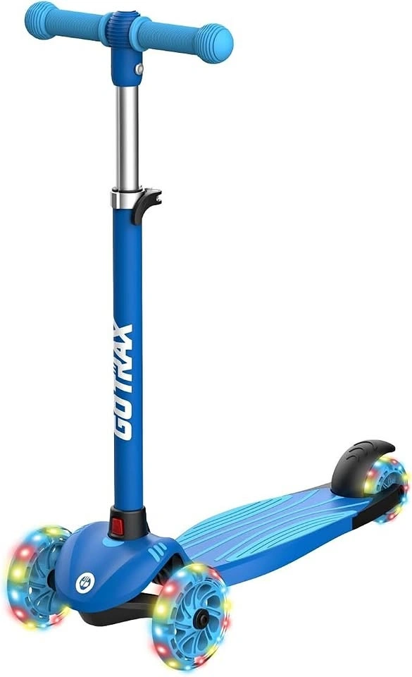 Gotrax KS1 3-Wheel Kids Kick Scooter – LED Light-Up Wheels