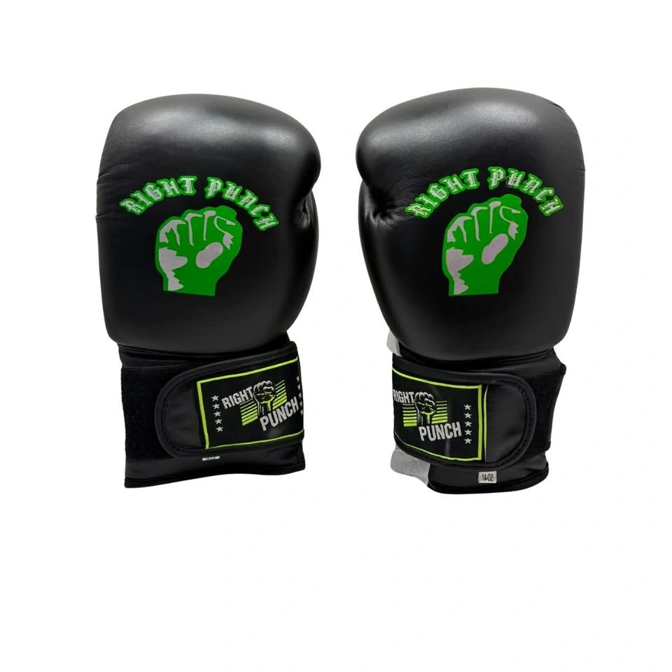 Black & Green Boxing Gloves