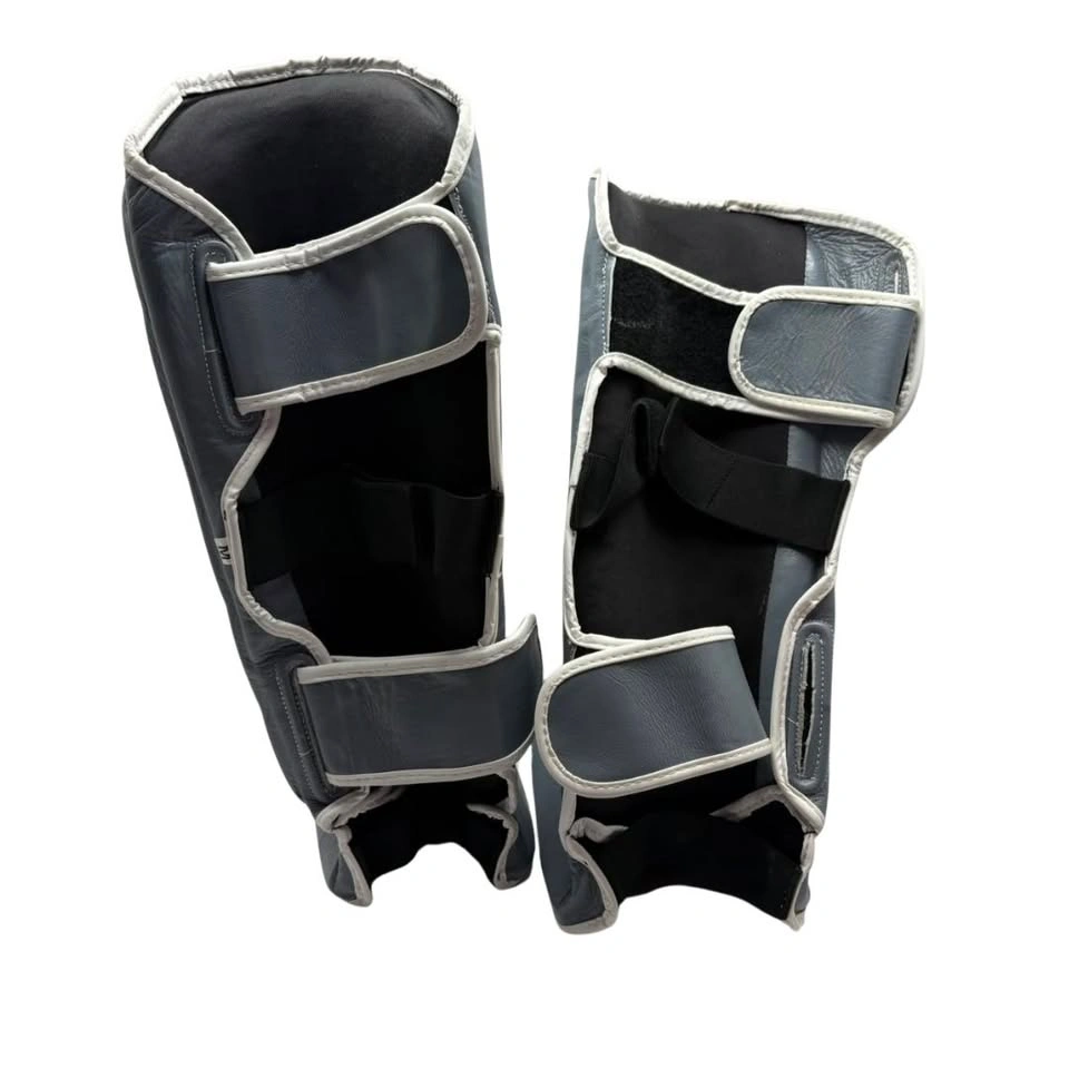The Champs Dojo MMA Shin Guards - Grey Leather - photo 2