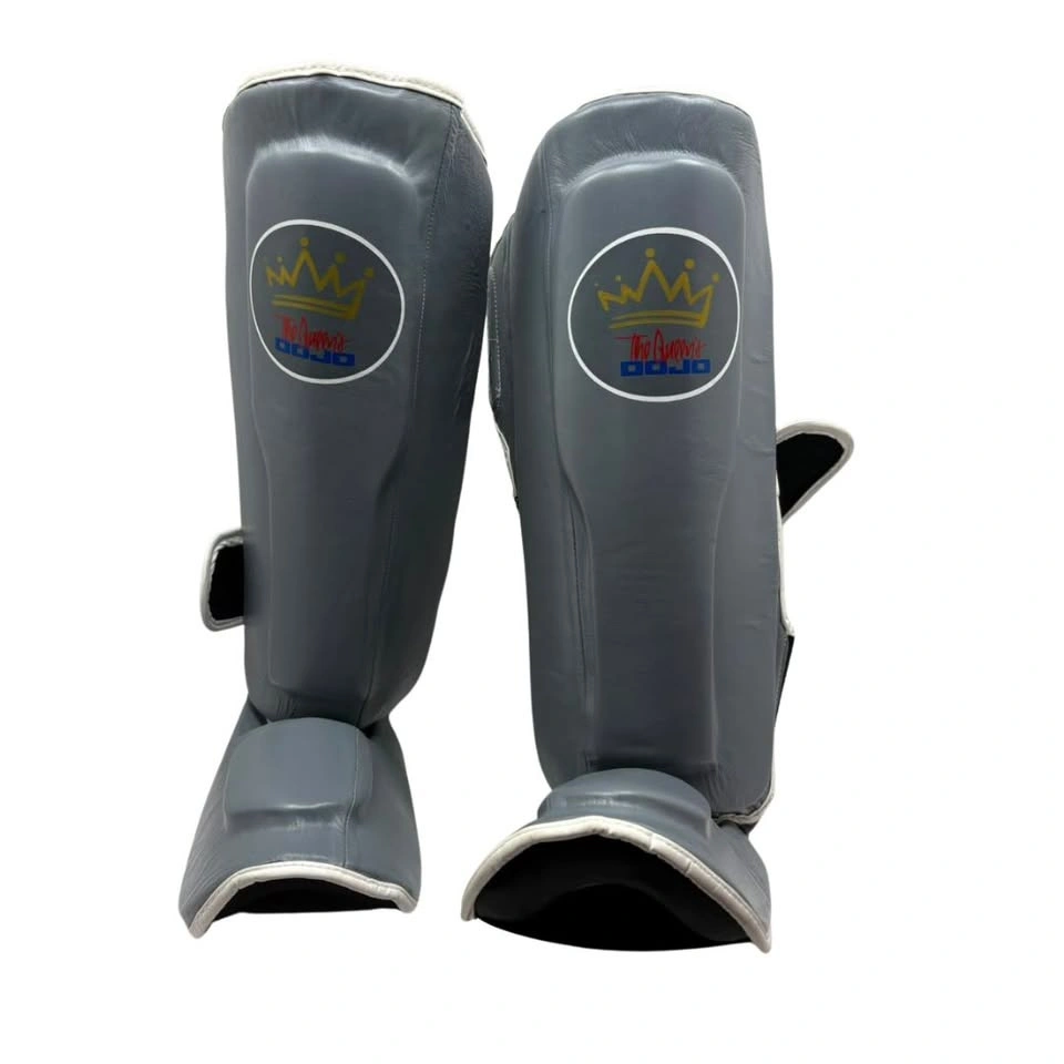 The Champs Dojo MMA Shin Guards - Grey Leather - photo 3