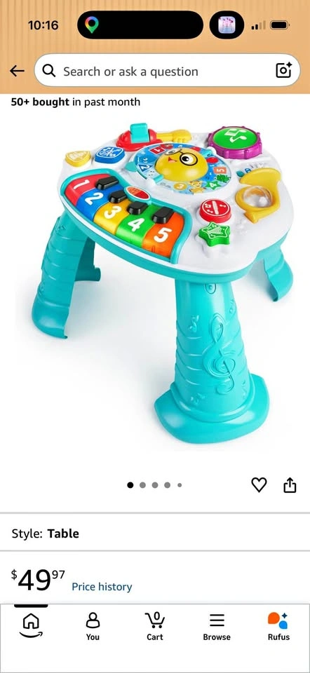 Baby Einstein Discovering Music Activity Table