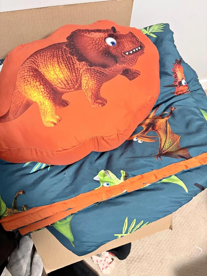 Mainstays Dinosaur Kids Bedding Comforter and Pillow