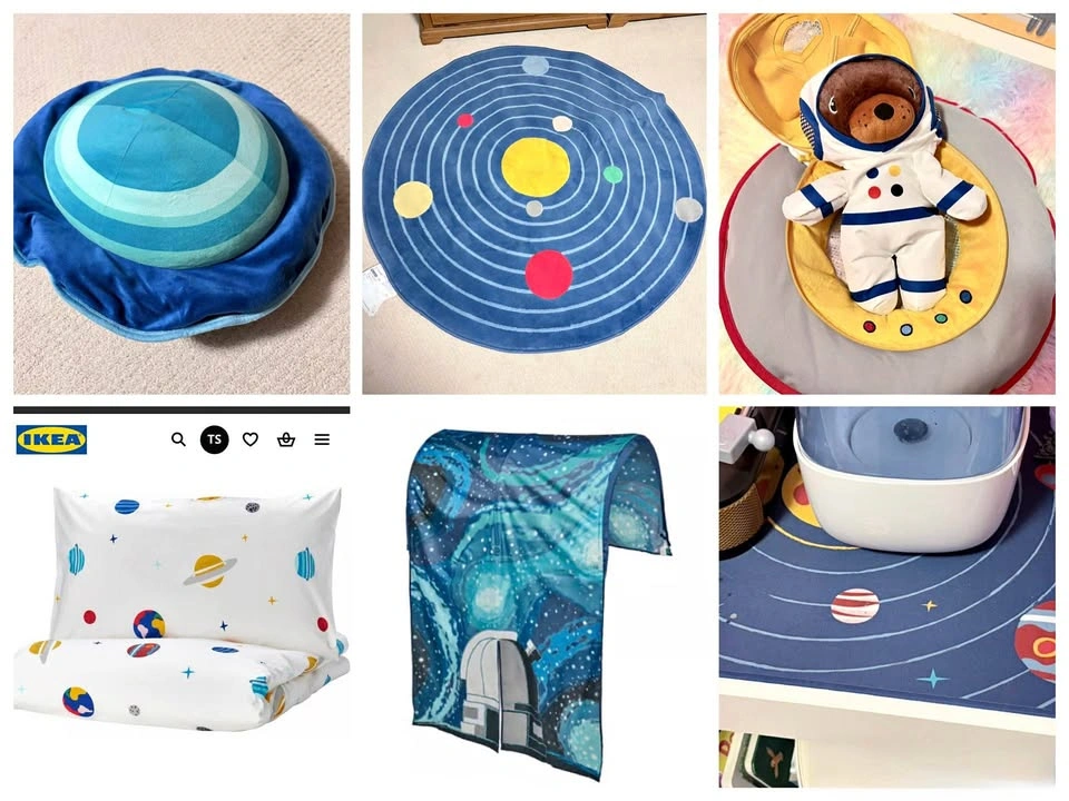 IKEA AFTONSPARV Space Themed Kids Room Set