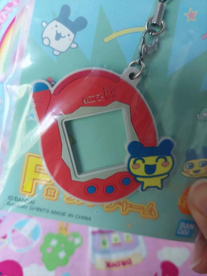 🏈 Tamagotchi Entama Mametchi Rubber Keychain/Bag Charm - photo 2