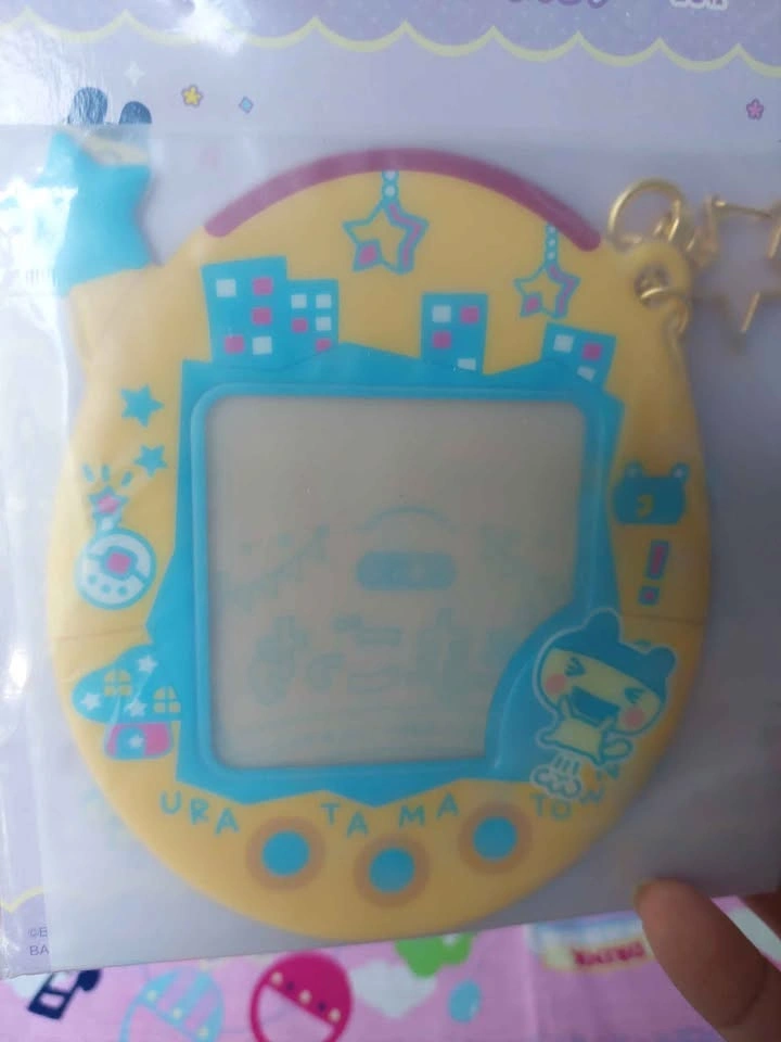 🏈 Tamagotchi Uratama Starry Night Card Holder Keychain - photo 2