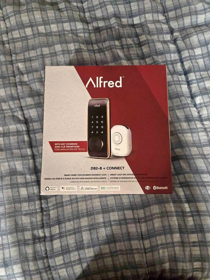 Alfred DB2-B + Connect Smart Home Touchscreen Deadbolt Lock