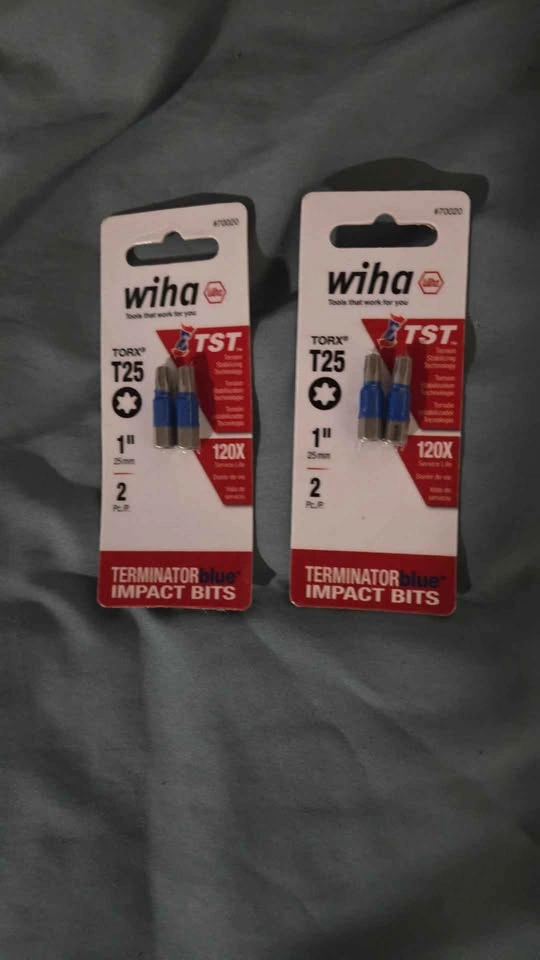 NEW Wiha TerminatorBlue T25 Torx Impact Bits (2 Packs / 4 Bits) - photo 3