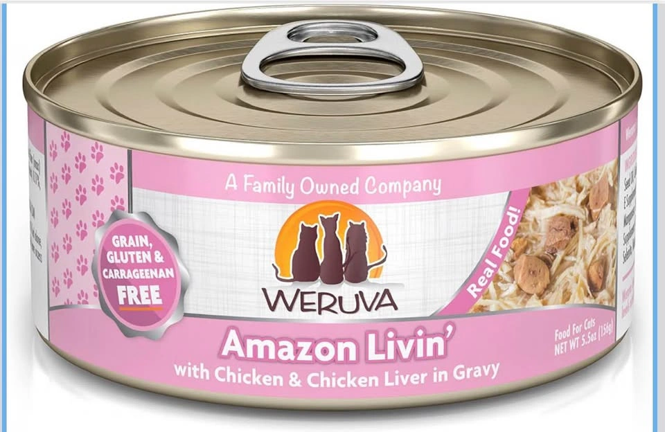 NEW Weruva Amazon Livin’ Wet Cat Food (Case of 24 x 5.5 oz Cans) - photo 2