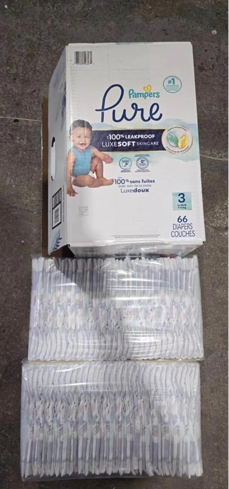 New Pampers Pure Protection Diapers Size 3 (66 Count) - photo 2