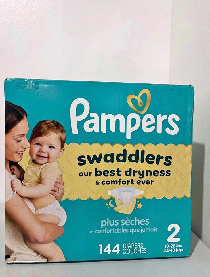 NEW Pampers Swaddlers Diapers Size 2 (144 Count)