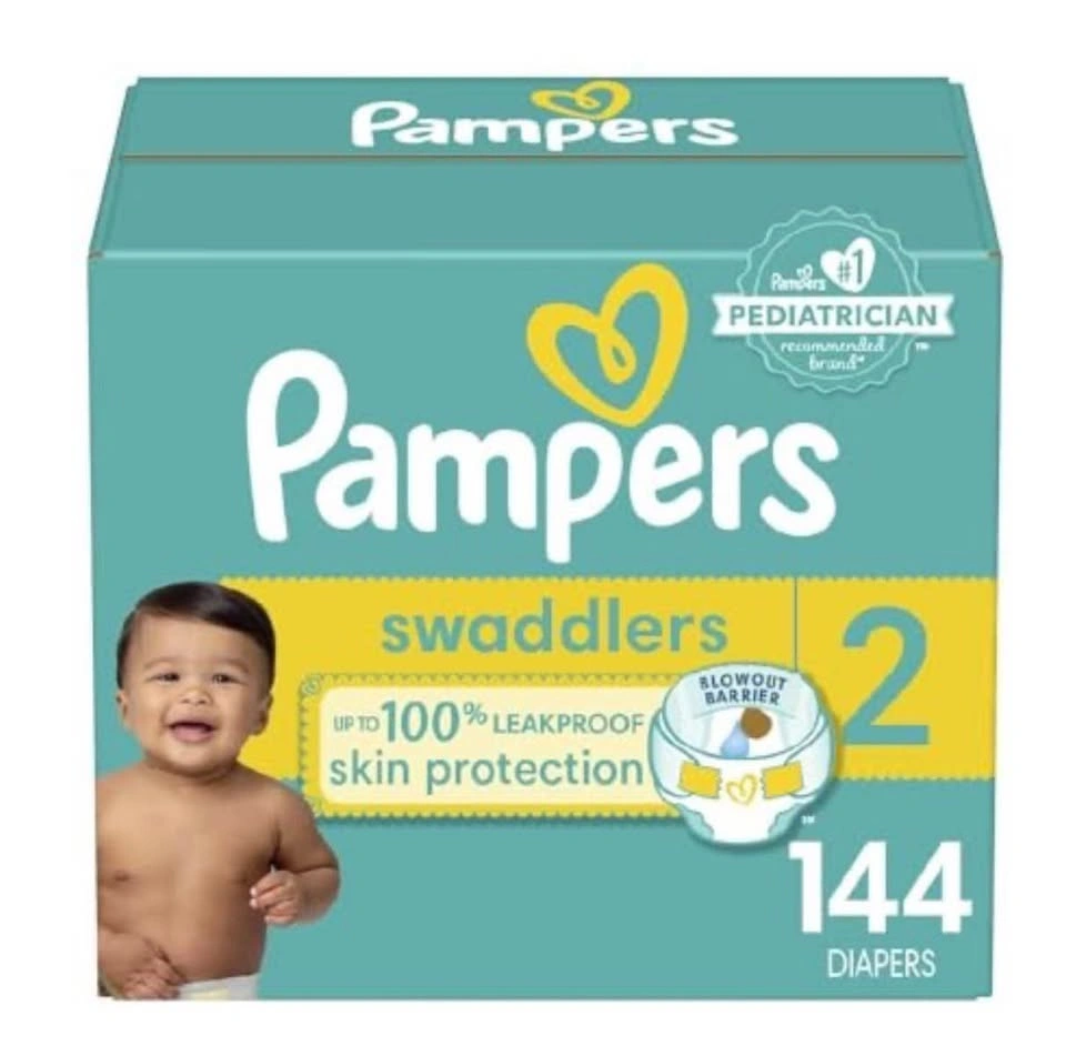 NEW Pampers Swaddlers Diapers Size 2 (144 Count) - photo 3