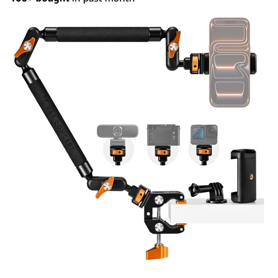 K&F Concept Magic Arm Clamp Overhead Camera Mount