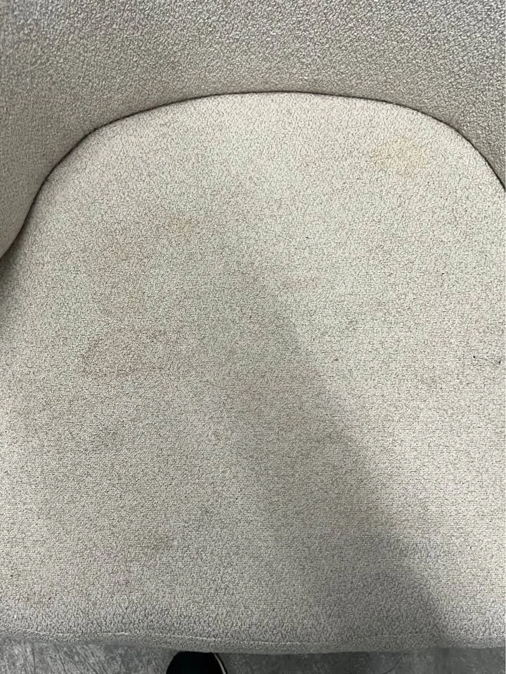 Cream Textured Curved-Back Accent or Dining Chair - photo 2