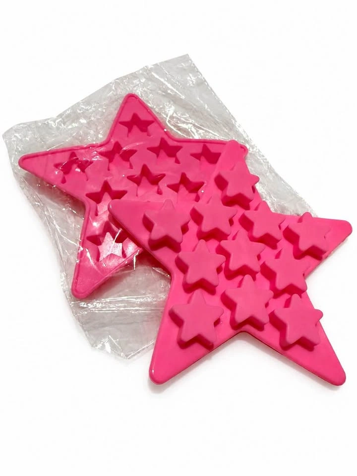 Pink Star Silicone Mould Trays