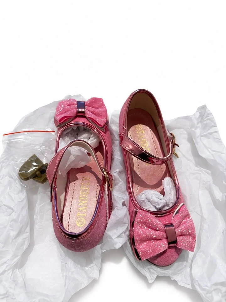 Girls Pink/Purple Glitter Mary Jane Dress Shoes - photo 4
