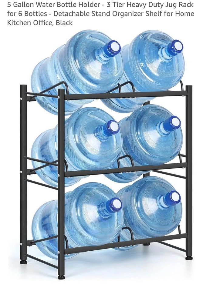 5 Gallon Water Bottle Holder - 3 Tier Heavy Duty Jug Rack - photo 3