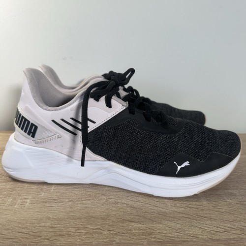 Puma Softride Enzo Evo Knit Black White Women’s Size 10