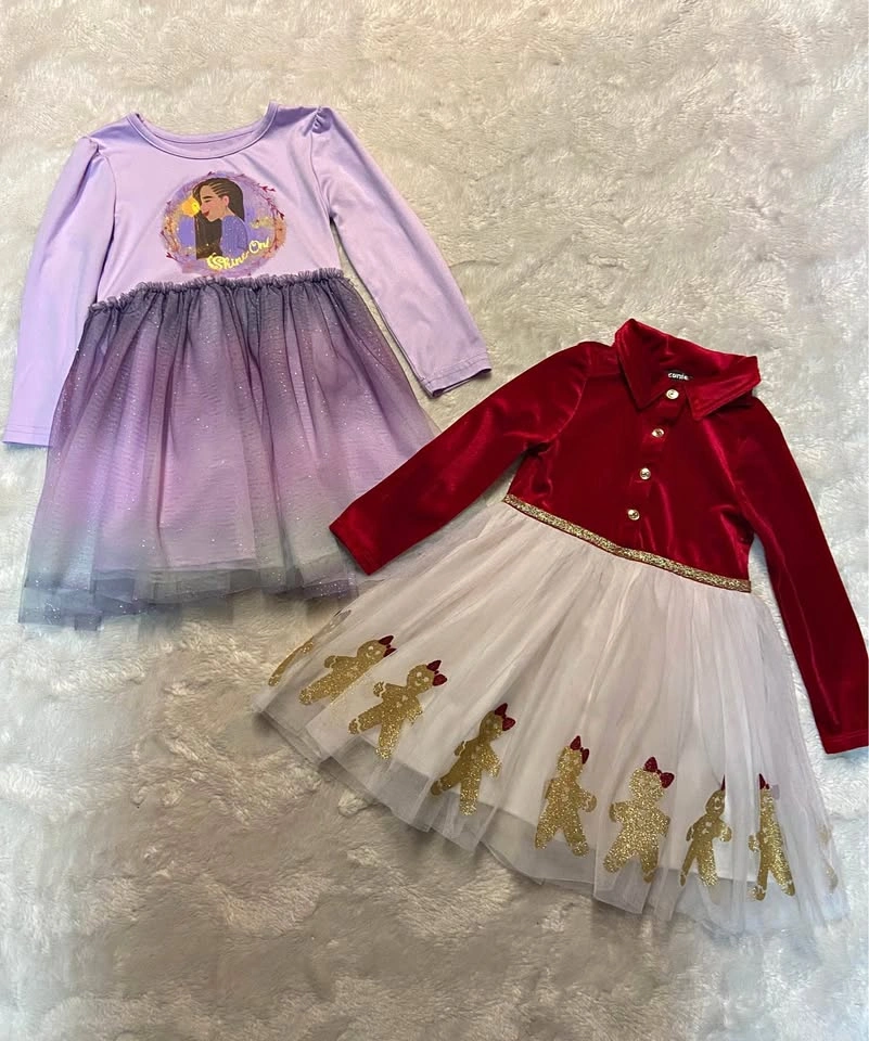 Toddler Girls Tulle Dresses (size 4T)