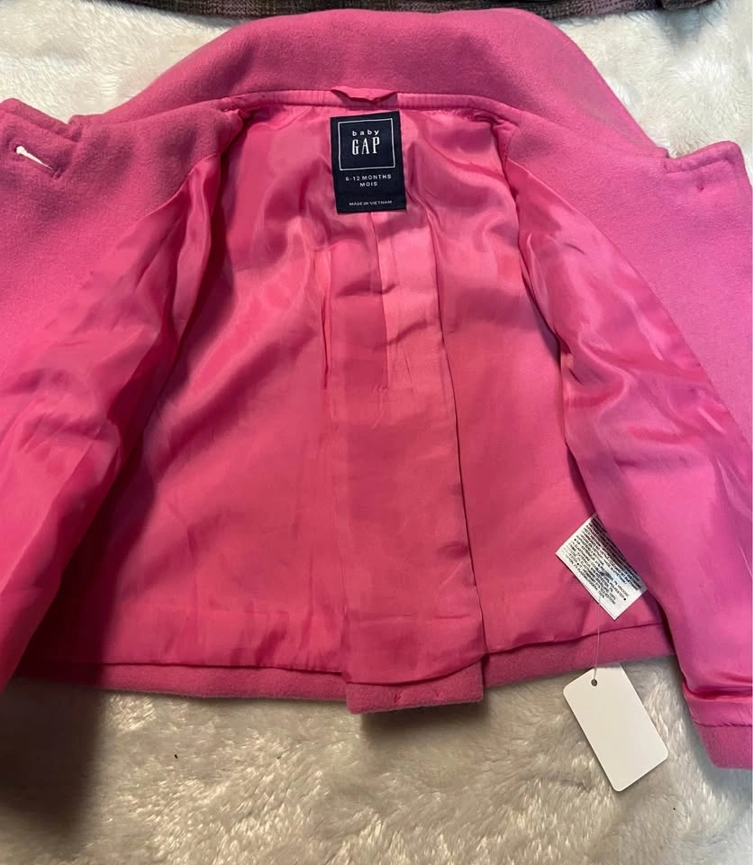Infant Girls Lined Pea Coats - photo 5