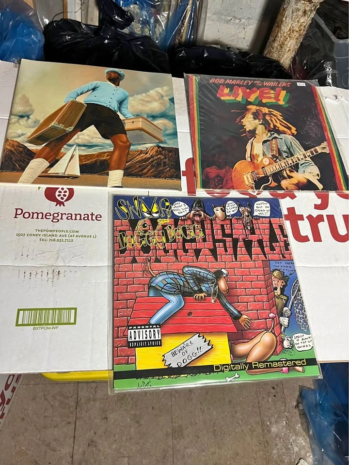 Vinyl Record Lot: Snoop Dogg, Tyler The Creator, Bob Marley