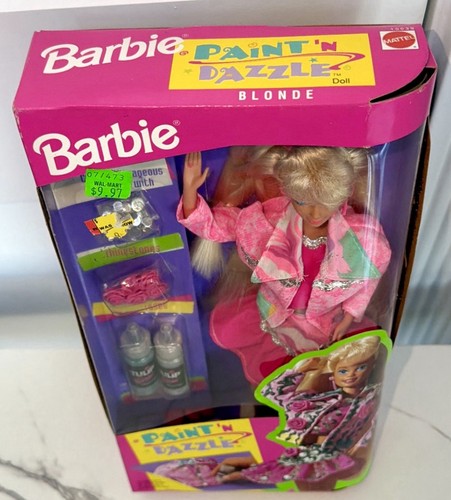 Vintage 1993 Mattel Paint 'N Dazzle Barbie Doll #10039 NRFB - photo 2